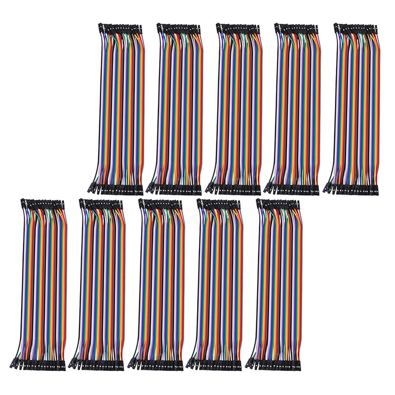 40P Female to Female 20cm Flat Ribbon Jumper Wire 10PCS