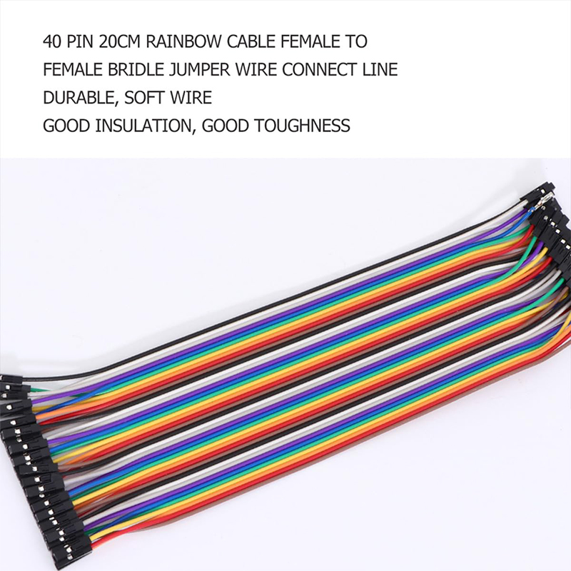 40P Female to Female 20cm Flat Ribbon Jumper Wire 10PCS - Image 7