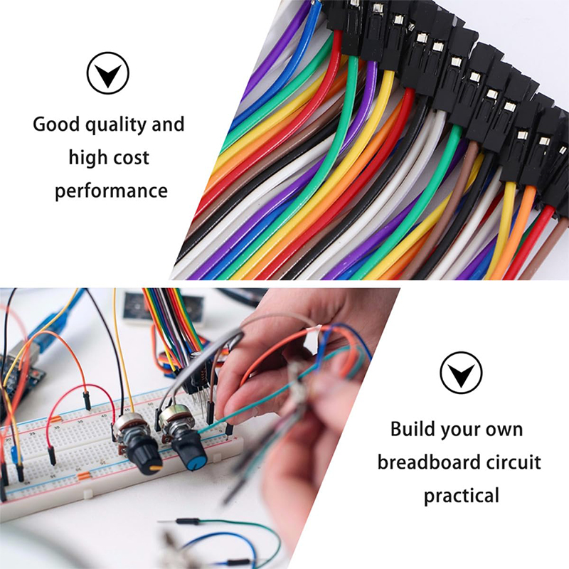 40P Female to Female 20cm Flat Ribbon Jumper Wire 10PCS - Image 8