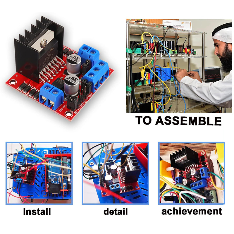 L298N Dual H-Bridge DC Motor Driver Controller Module - Image 5