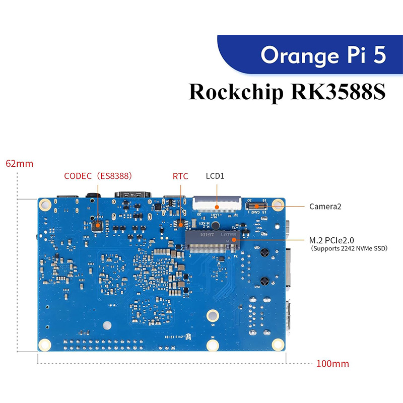 Orange Pi 5 RK3588S 8K AI Single Board Computer | Macchikoo - Image 2