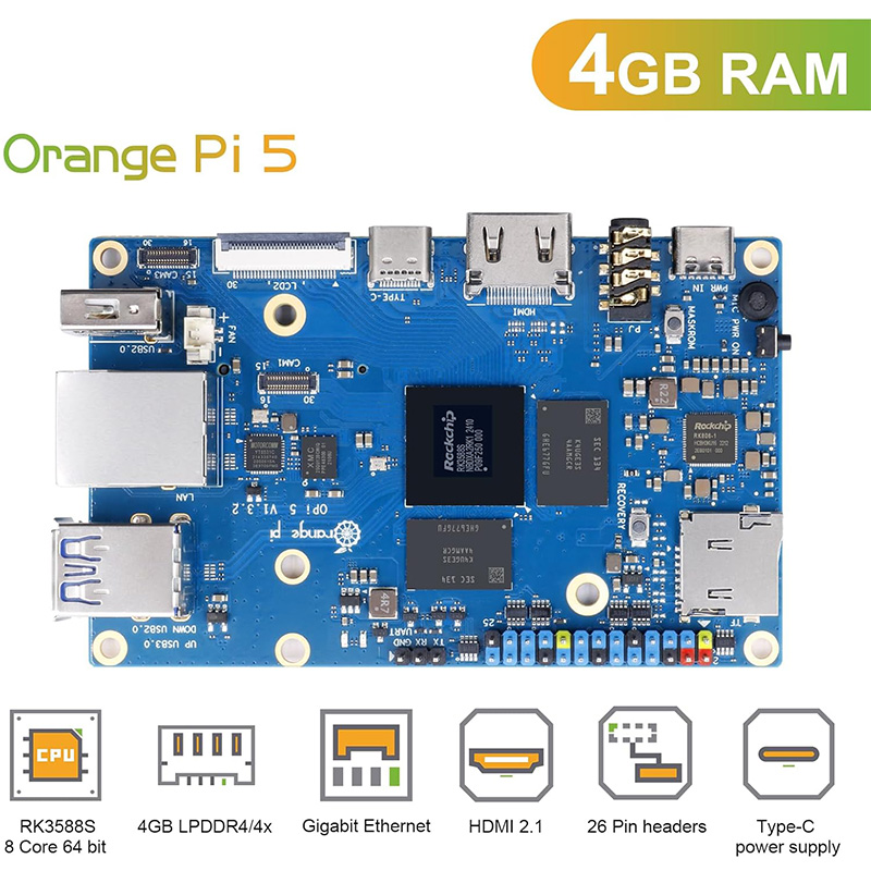 Orange Pi 5 RK3588S 8K AI Single Board Computer | Macchikoo - Image 7