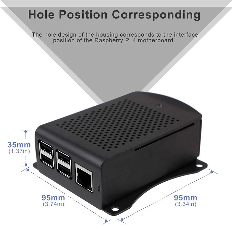 Raspberry Pi 4 Aluminum Alloy Case - Image 6